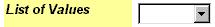 It will become usable if your parameter type is List of Values.